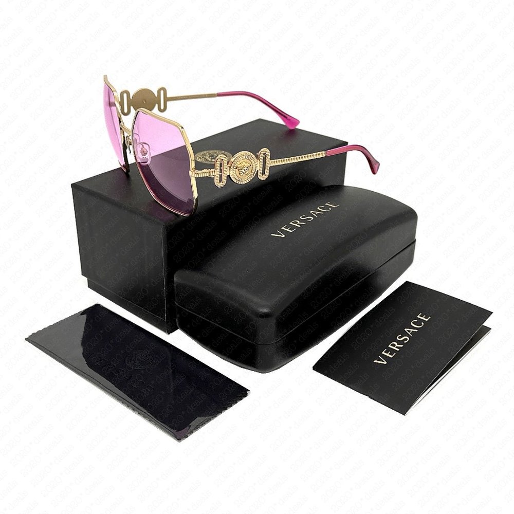 Versace Women's VE2248 1002/5 58mm Gold Sunglasses